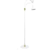 Lilje Golvlampa 135cm Dubbel Vit/Mässing
