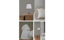 Linero Lampskärm Plisserad Ø20cm Vit