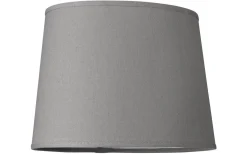 Linne Lampskärm Oval 32cm Grå