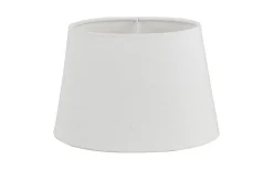 Linne Lampskärm Oval 22cm Vit