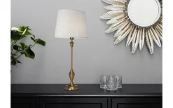 Linne Lampskärm Oval 32cm Vit