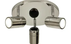 Livorno Takspotlight 25cm Rund Krom IP44