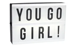 Ljuslåda LED A5 med 90 bokstäver