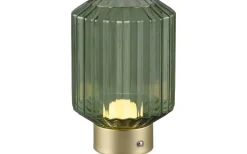 Lord Bordslampa LED matt mässing/grön uppladdningsbar