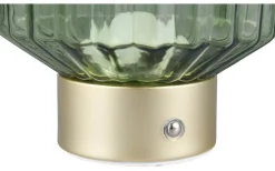 Lord Bordslampa LED matt mässing/grön uppladdningsbar