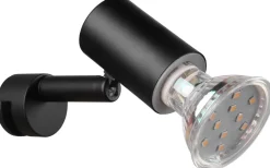 Lorenzo H2O Vägglampa 1-dels GU10 mattsvart IP44