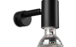 Lorenzo H2O Vägglampa 1-dels GU10 mattsvart IP44