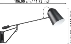 Loreto 1 Vägglampa Svart