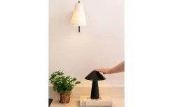 Lou Vägglampa Vit Bouclé/Svart