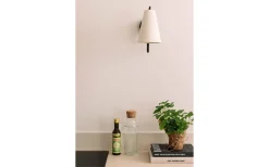 Lou Vägglampa Vit Bouclé/Svart