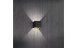 Louis Vägglampa LED matt svart/guld