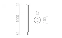 Loyd 1 Taklampa Svart E27