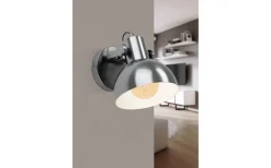 Lubenham 1 Vägglampa Stålantik/Creme