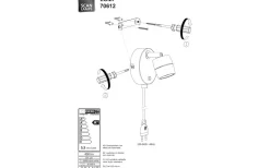 Lumi Väggspotlight LED 5W 3000K Vit