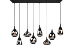 Lumina Takpendel 8-delad E14 mattsvart