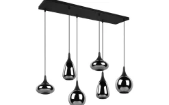 Lumina Takpendel 6-delad E14 mattsvart