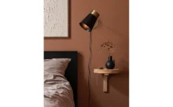 Luna Vägglampa 13cm Svart/Antikmässing