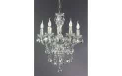 Luster Kristallkrona 52cm 5-delad E14 transparent