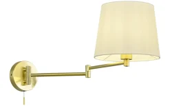 Lyon Vägglampa E27 matt mässing