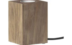 Lys Bordslampa E27 10cm Brun