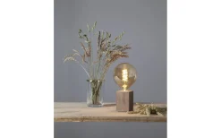 Lys Bordslampa E27 10cm Brun