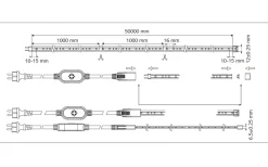 M1 LEDstrip 230V 4,5W/m 4000K 1m Cut Metervara IP44