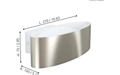 Maccacari Vägglampa LED 3000K 10W Nickel