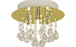 Madelene Kristallplafond 26cm Mässing