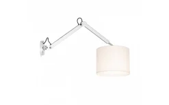 Madison W Vägglampa Vit/Krom E27