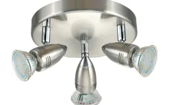 Magnum Takspotlight 18cm GU10 LED 3000K 3x2,8W Nickel