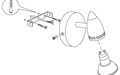 Magnum Vägglampa LED 3000K 2,8W Nickel