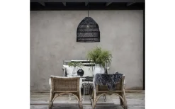 Maja Takskärm Rotting Svart 36cm