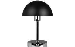 Malmø Uppladdningsbar Bordslampa 23cm LED 3000K 1W Svart/Krom