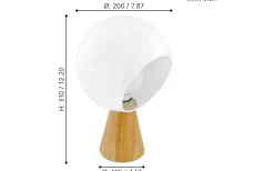 Mamblas Bordslampa 31cm Brun