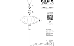 Mamsell Bordslampa 45cm Svart/Grå
