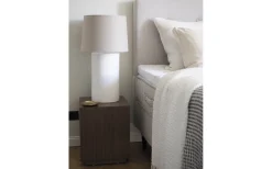 Manhattan Lampfot 51cm Matt Vit