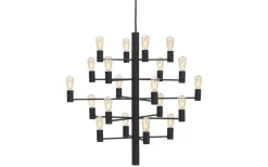 Manola Takkrona 70cm LED 20x2,5W Svart