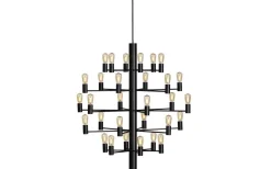 Manola Takkrona 75cm LED 30x2,5W Svart