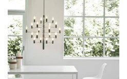 Manola Takkrona 70cm LED 20x2,5W Krom