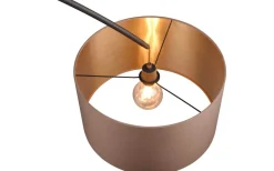 Mansur Golvlampa E27 matt svart/grå