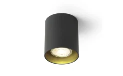 Mantova I Takspotlight Svart/Guld GU10