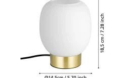 Manzanares Bordslampa 18cm Guld