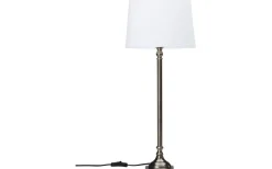 Margot Bordslampa 63cm Antiksilver/Vit