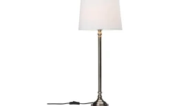 Margot Bordslampa 63cm Antiksilver/Vit
