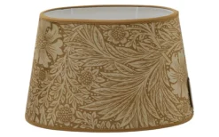 Marigold Velvet Oval Lampskärm 25cm Ochre William Morris