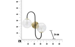 Mario Vägglampa 45cm Svart