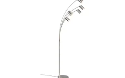 Marley Golvlampa 5-delad GU10 borstad stål