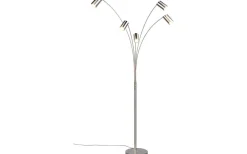 Marley Golvlampa 5-delad GU10 borstad stål