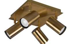 Marley Spotlight 4-delad GU10 antikmässing