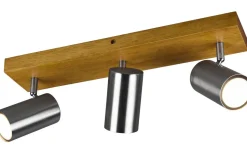 Marley Spotlight 3-delad GU10 borstad stål/trä